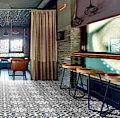 EGE SERAMİK 20x20 BAYONA SİYAH K:10 - 200X200BYN93