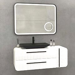 Aquanil Anemon Banyo Dolabı 110 cm Beyaz