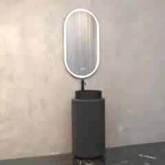 Aquanil Lotus Banyo Dolabı 42 cm Antrasit